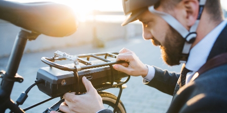 Met e-bike naar werk